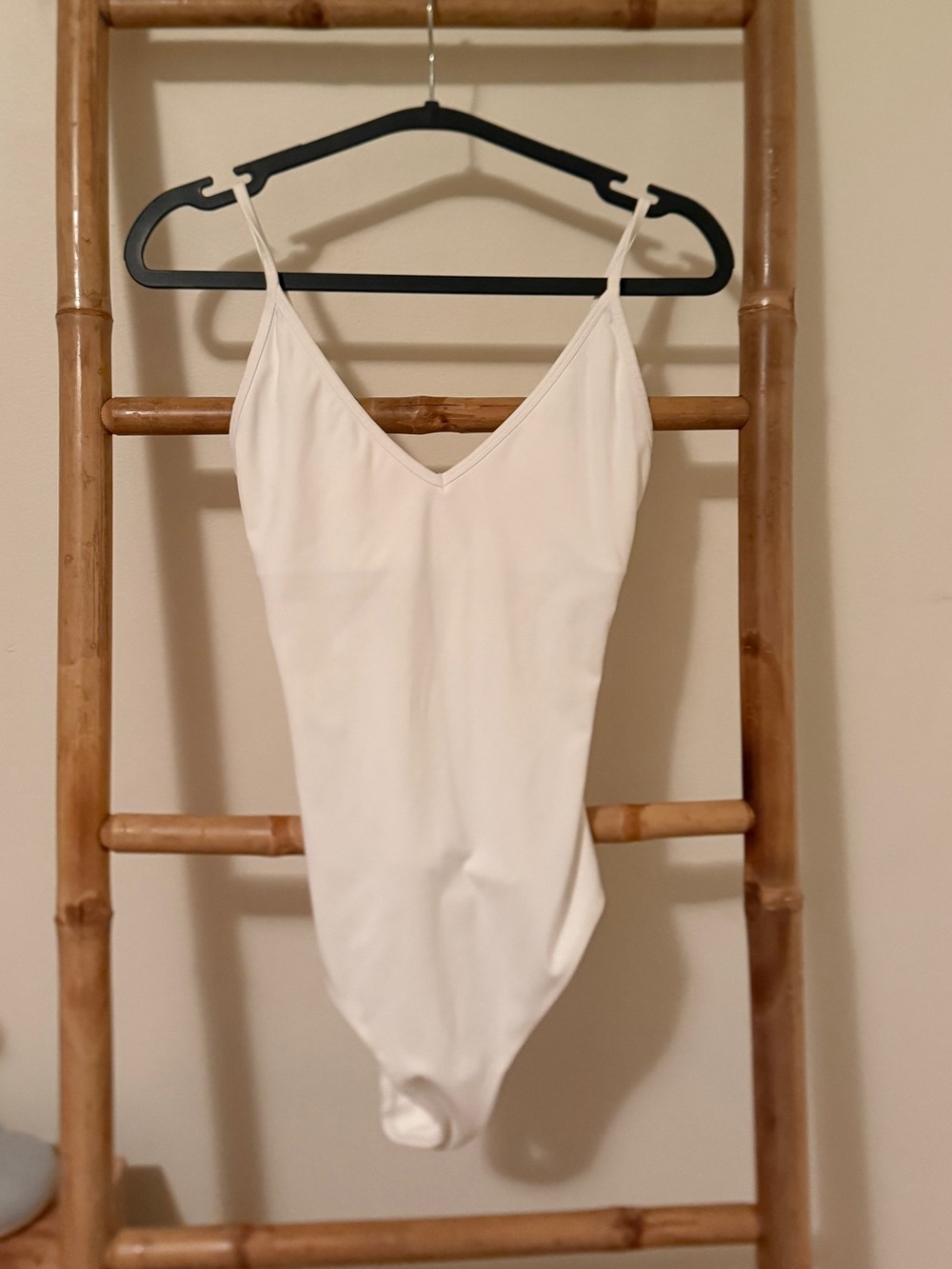 GARAGE BODYSUIT WHITE STRAPS SMALL